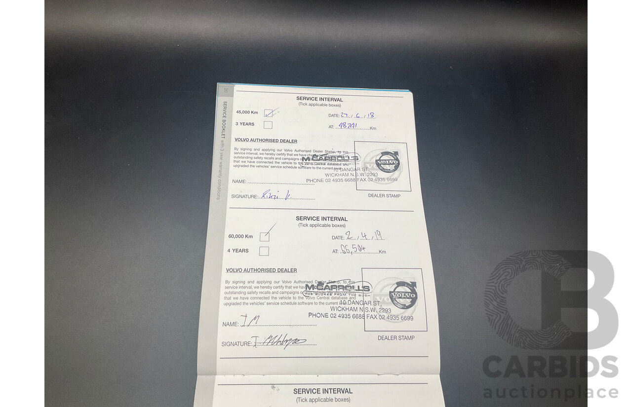 02/2016 Volvo XC60 T5 Luxury (FWD) DZ MY16 4d Wagon Onyx Black Turbo 2.0L