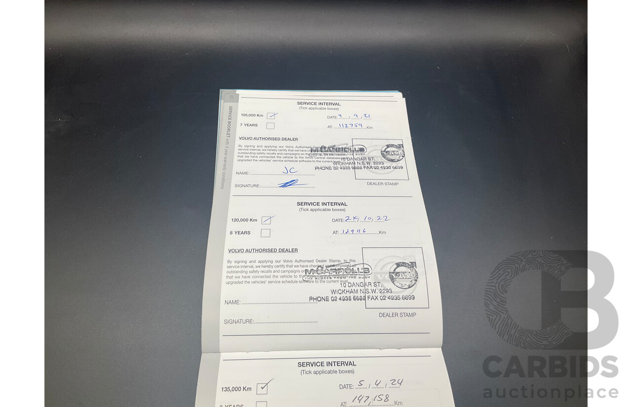 02/2016 Volvo XC60 T5 Luxury (FWD) DZ MY16 4d Wagon Onyx Black Turbo 2.0L