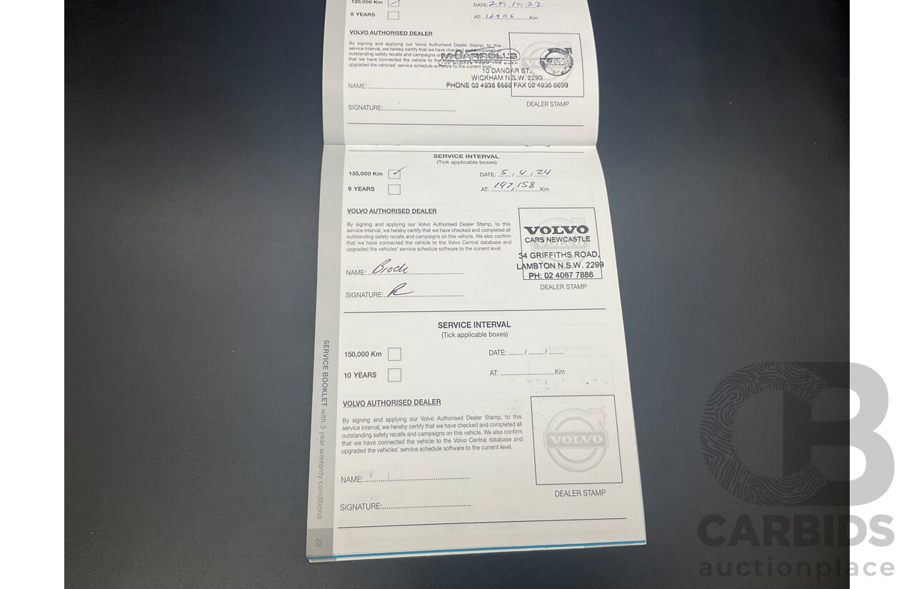 02/2016 Volvo XC60 T5 Luxury (FWD) DZ MY16 4d Wagon Onyx Black Turbo 2.0L