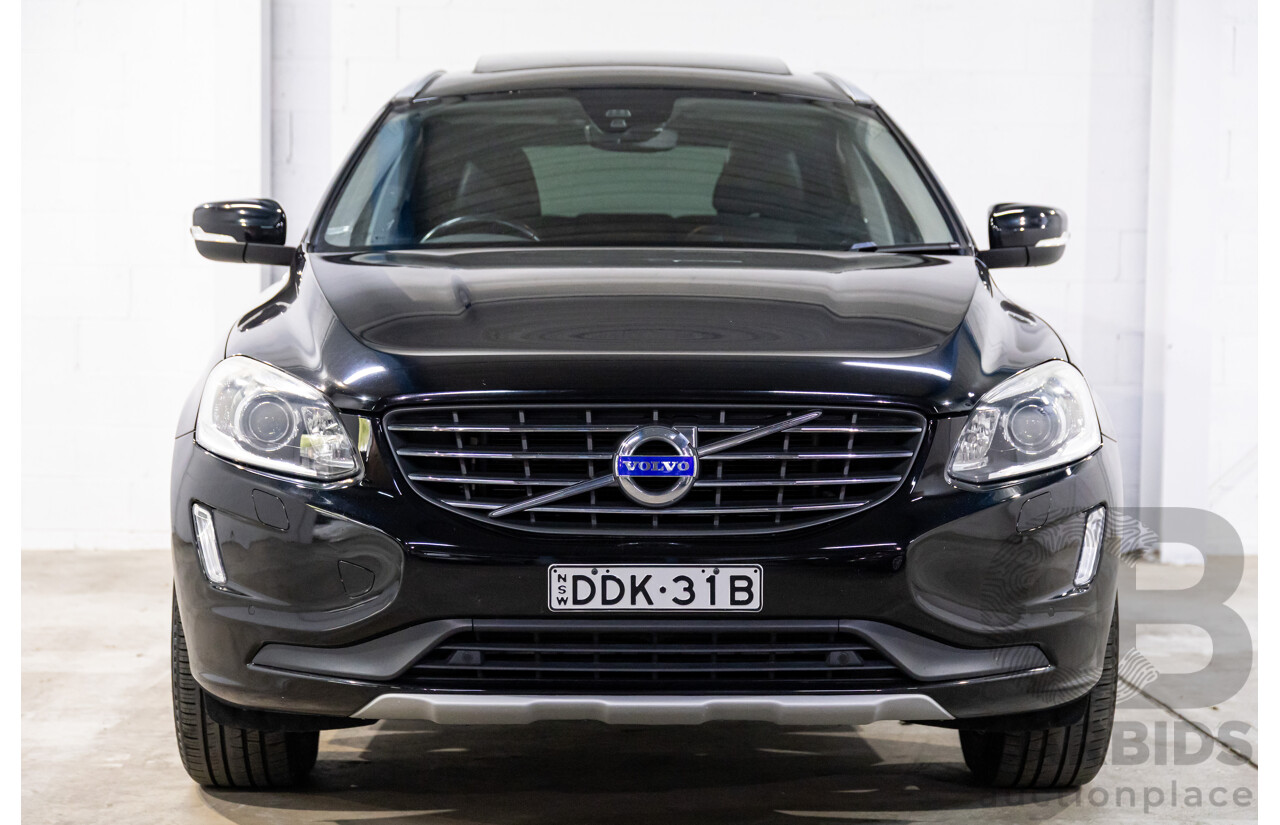 02/2016 Volvo XC60 T5 Luxury (FWD) DZ MY16 4d Wagon Onyx Black Turbo 2.0L