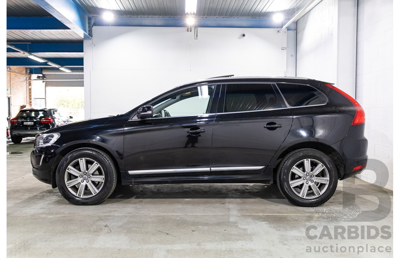 02/2016 Volvo XC60 T5 Luxury (FWD) DZ MY16 4d Wagon Onyx Black Turbo 2.0L