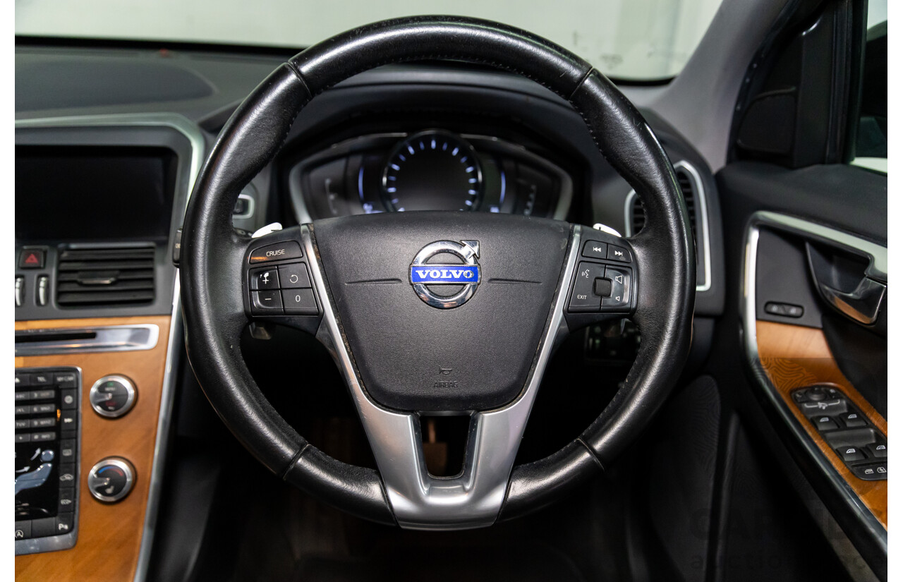 02/2016 Volvo XC60 T5 Luxury (FWD) DZ MY16 4d Wagon Onyx Black Turbo 2.0L