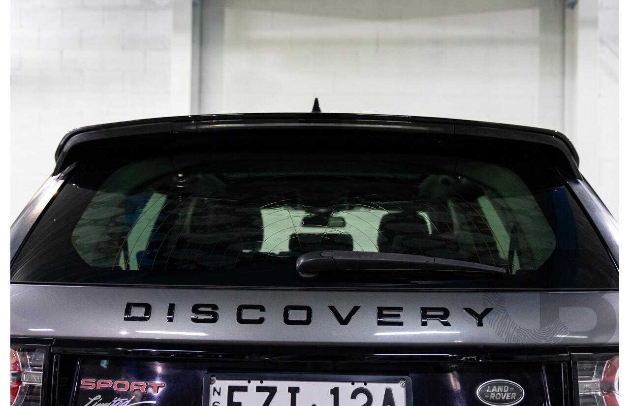 02/2018 Land Rover Discovery Sport Si4 SE Dynamic Design Pack (177kW AWD) 5 Seat L550 MY18 4D Wagon Corris Grey Metallic/ Santorini Black Roof Turbo 2.0L