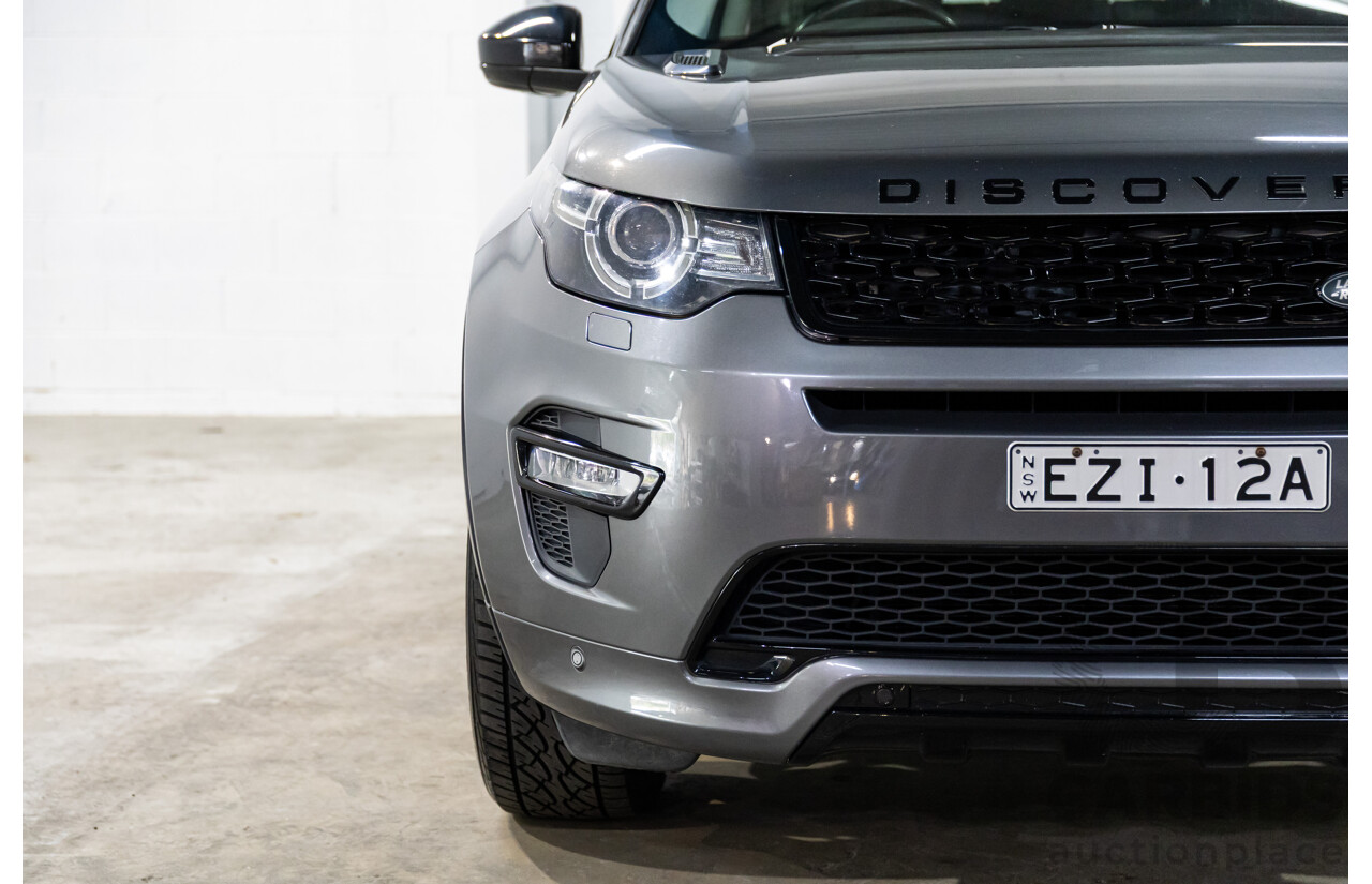 02/2018 Land Rover Discovery Sport Si4 SE Dynamic Design Pack (177kW AWD) 5 Seat L550 MY18 4D Wagon Corris Grey Metallic/ Santorini Black Roof Turbo 2.0L