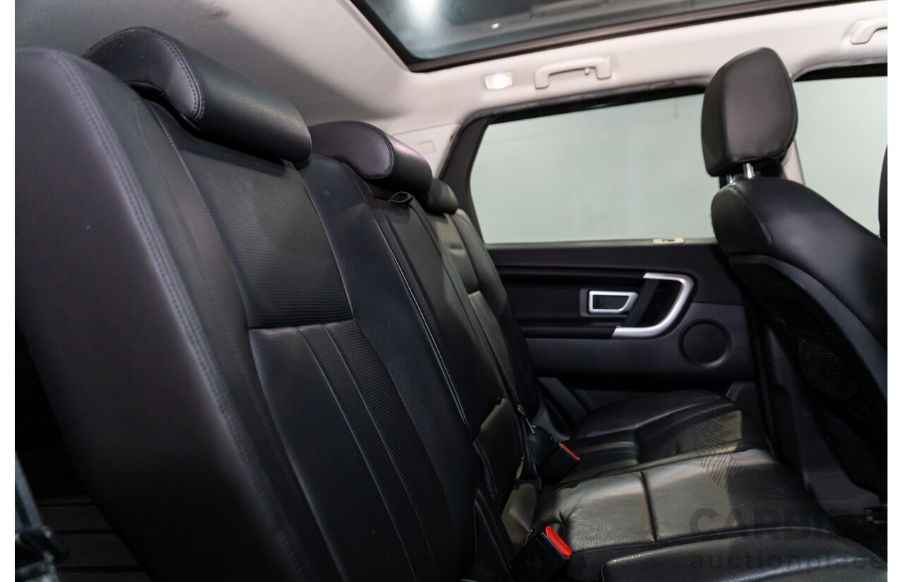 02/2018 Land Rover Discovery Sport Si4 SE Dynamic Design Pack (177kW AWD) 5 Seat L550 MY18 4D Wagon Corris Grey Metallic/ Santorini Black Roof Turbo 2.0L