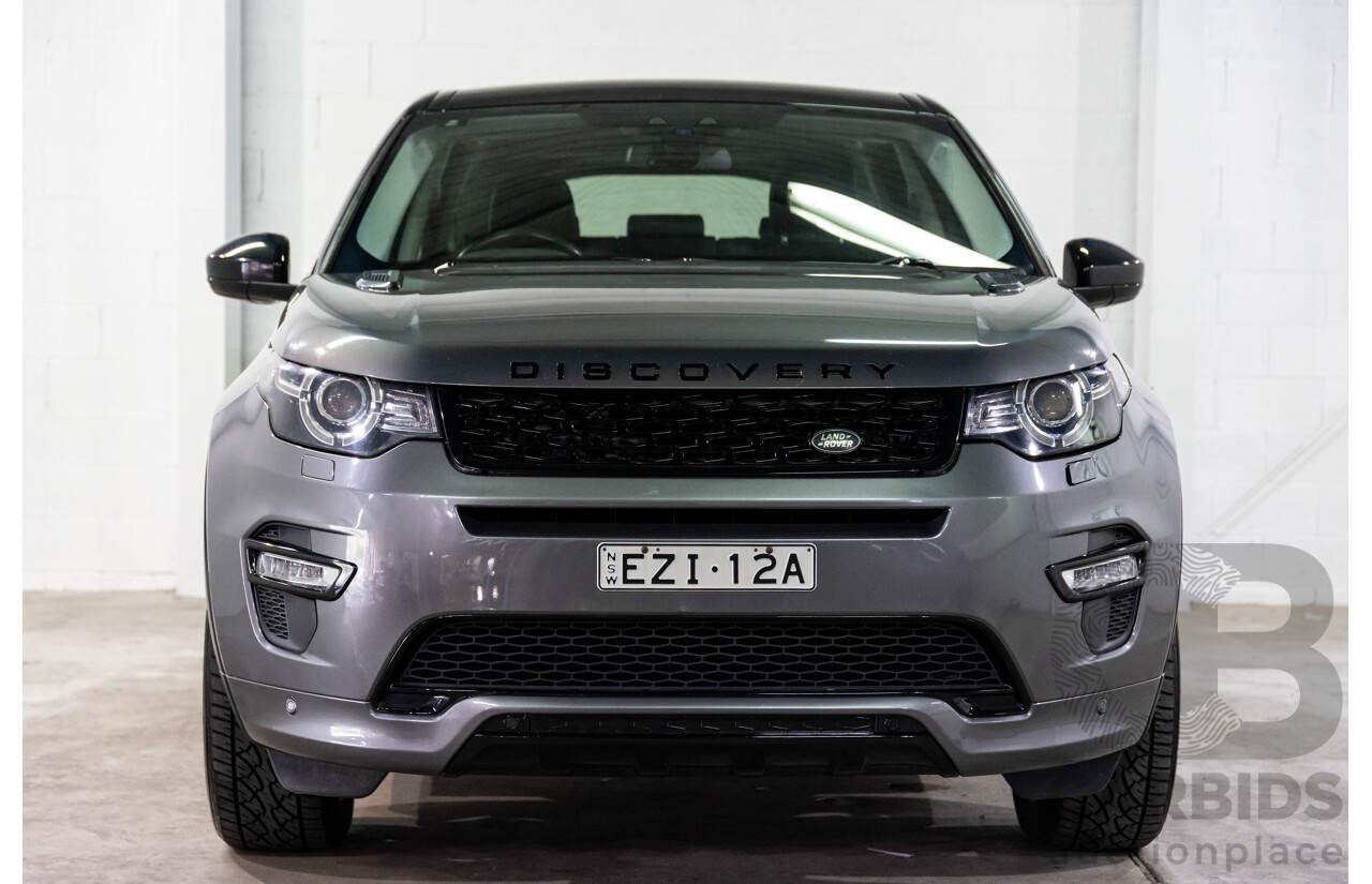 02/2018 Land Rover Discovery Sport Si4 SE Dynamic Design Pack (177kW AWD) 5 Seat L550 MY18 4D Wagon Corris Grey Metallic/ Santorini Black Roof Turbo 2.0L