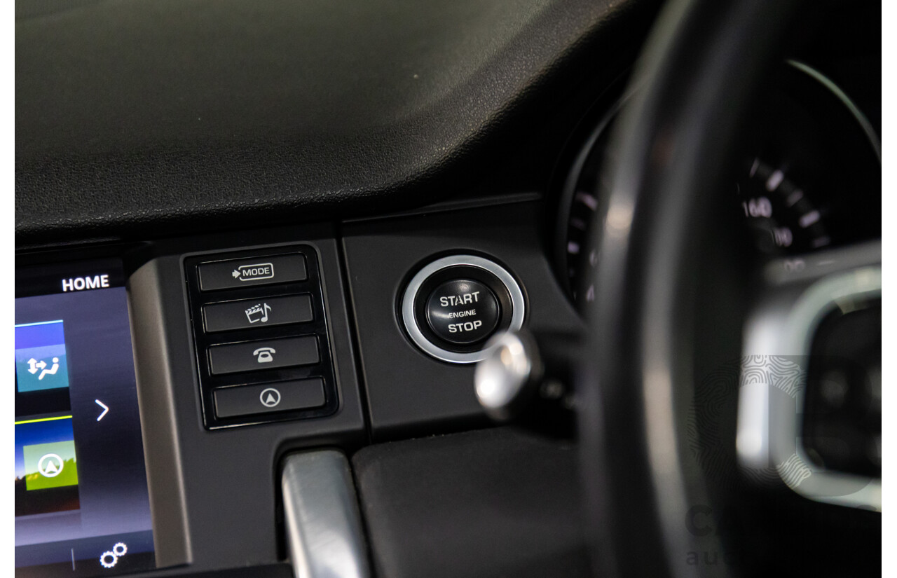 02/2018 Land Rover Discovery Sport Si4 SE Dynamic Design Pack (177kW AWD) 5 Seat L550 MY18 4D Wagon Corris Grey Metallic/ Santorini Black Roof Turbo 2.0L