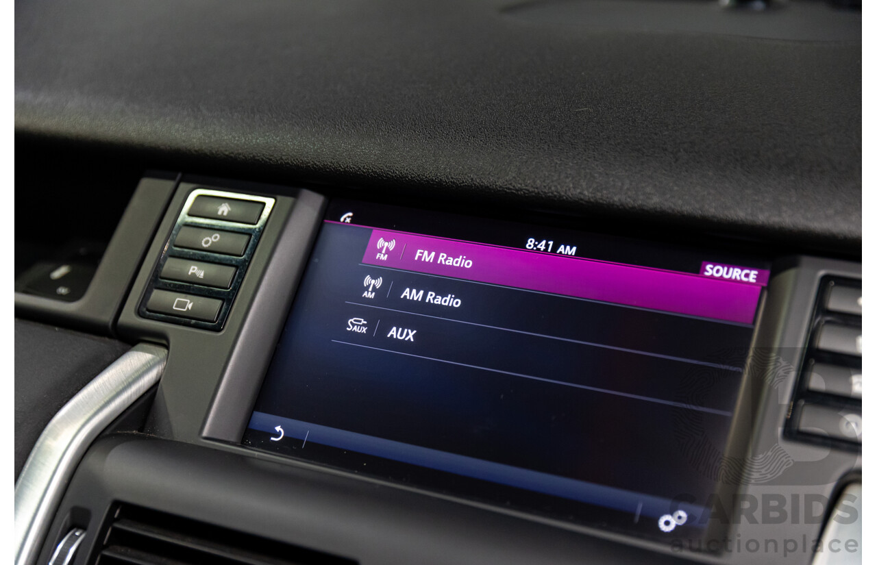 02/2018 Land Rover Discovery Sport Si4 SE Dynamic Design Pack (177kW AWD) 5 Seat L550 MY18 4D Wagon Corris Grey Metallic/ Santorini Black Roof Turbo 2.0L