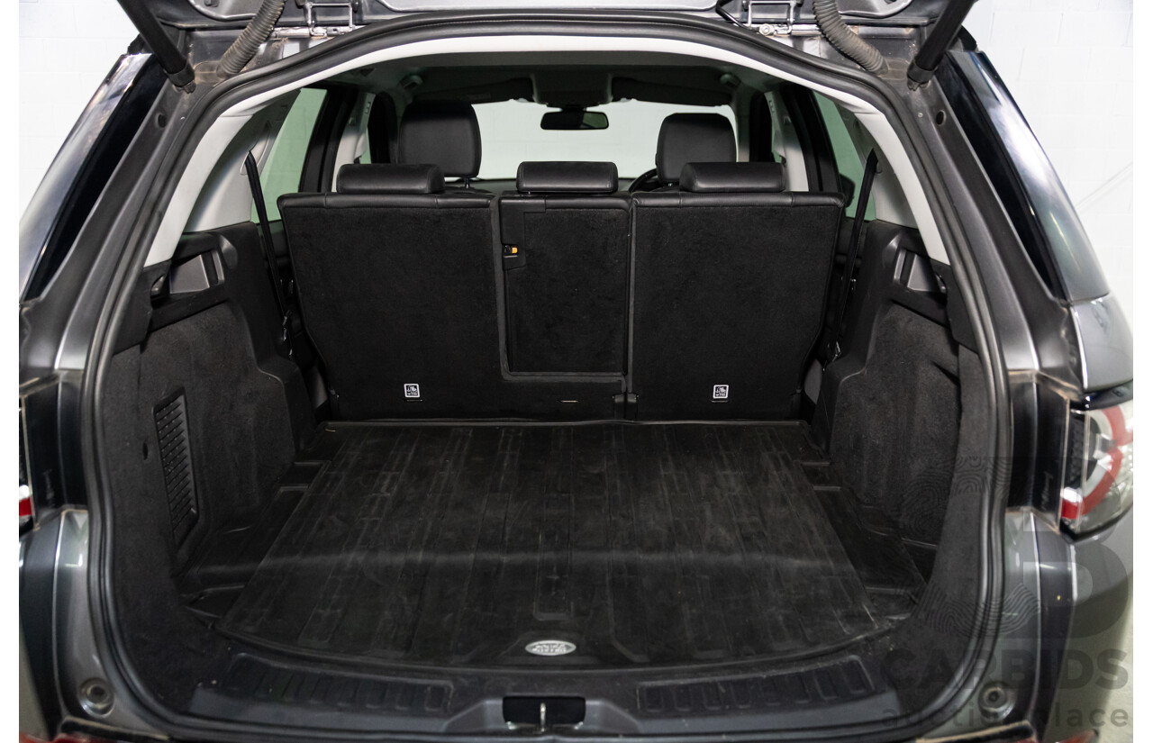 02/2018 Land Rover Discovery Sport Si4 SE Dynamic Design Pack (177kW AWD) 5 Seat L550 MY18 4D Wagon Corris Grey Metallic/ Santorini Black Roof Turbo 2.0L