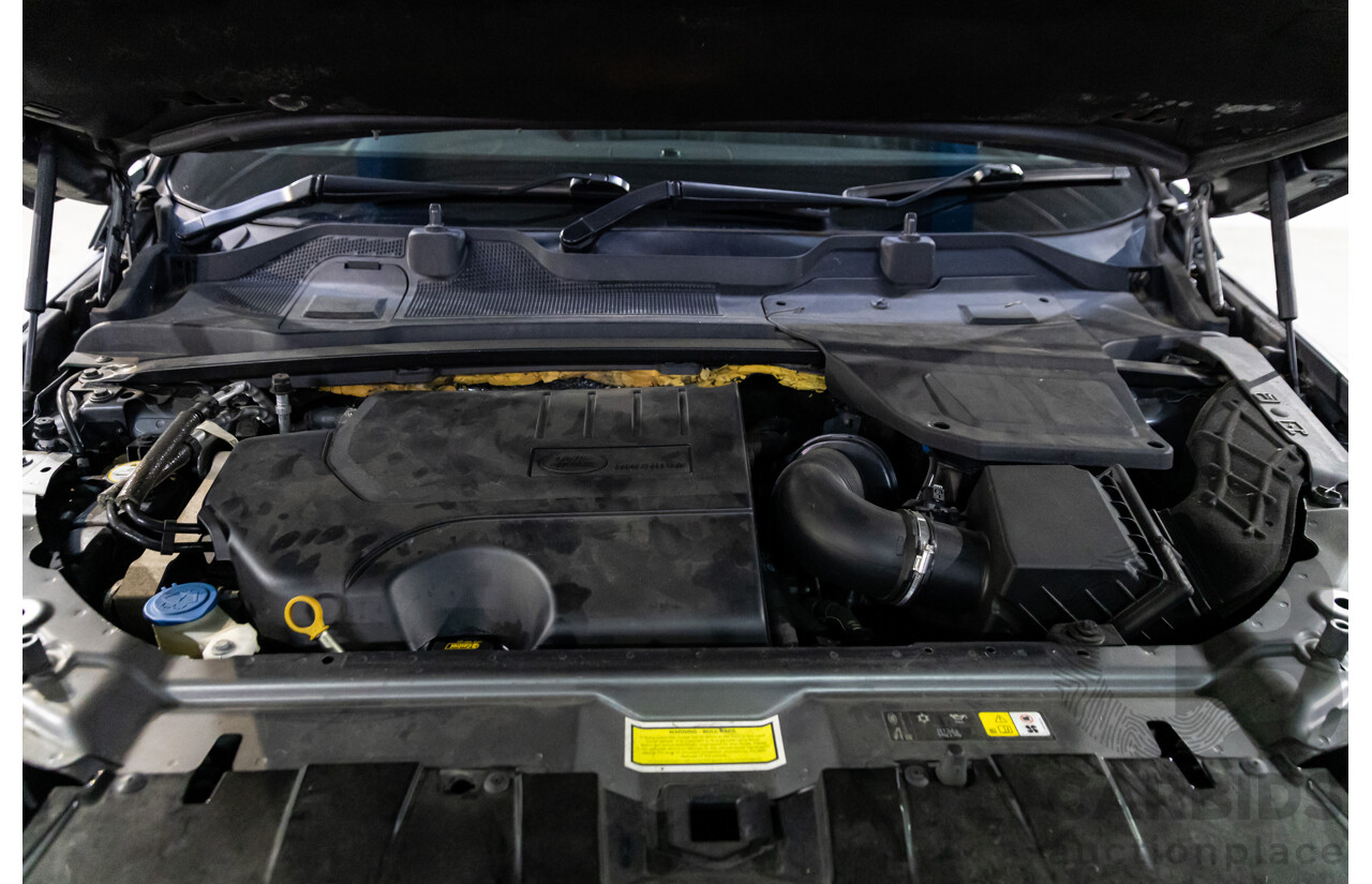 02/2018 Land Rover Discovery Sport Si4 SE Dynamic Design Pack (177kW AWD) 5 Seat L550 MY18 4D Wagon Corris Grey Metallic/ Santorini Black Roof Turbo 2.0L