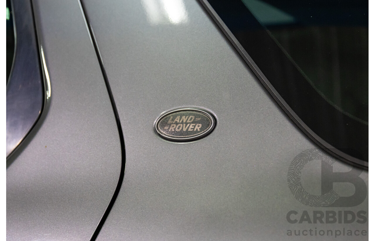 02/2018 Land Rover Discovery Sport Si4 SE Dynamic Design Pack (177kW AWD) 5 Seat L550 MY18 4D Wagon Corris Grey Metallic/ Santorini Black Roof Turbo 2.0L