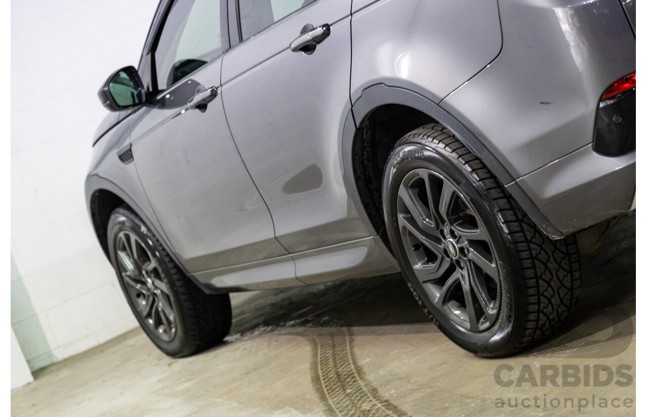 02/2018 Land Rover Discovery Sport Si4 SE Dynamic Design Pack (177kW AWD) 5 Seat L550 MY18 4D Wagon Corris Grey Metallic/ Santorini Black Roof Turbo 2.0L