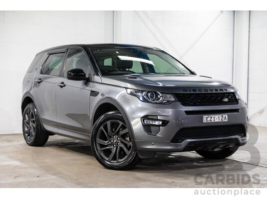 02/2018 Land Rover Discovery Sport Si4 SE Dynamic Design Pack (177kW AWD) 5 Seat L550 MY18 4D Wagon Corris Grey Metallic/ Santorini Black Roof Turbo 2.0L