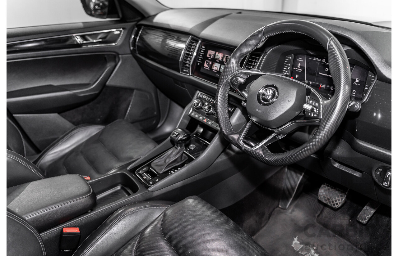 03/2021 Skoda Kodiaq 132 TSI Sportline (4x4) NS MY21 4d Wagon Graphite Grey Metallic Turbo 2.0L