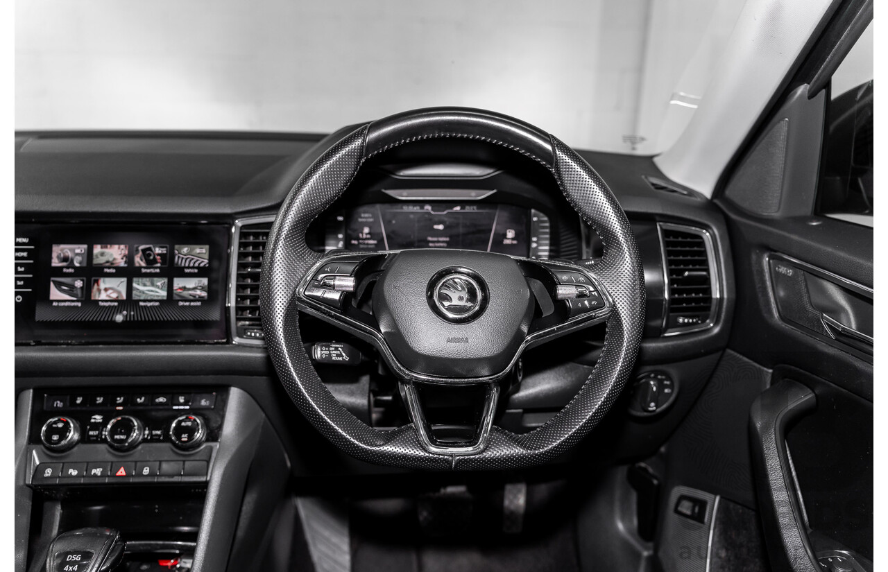 03/2021 Skoda Kodiaq 132 TSI Sportline (4x4) NS MY21 4d Wagon Graphite Grey Metallic Turbo 2.0L