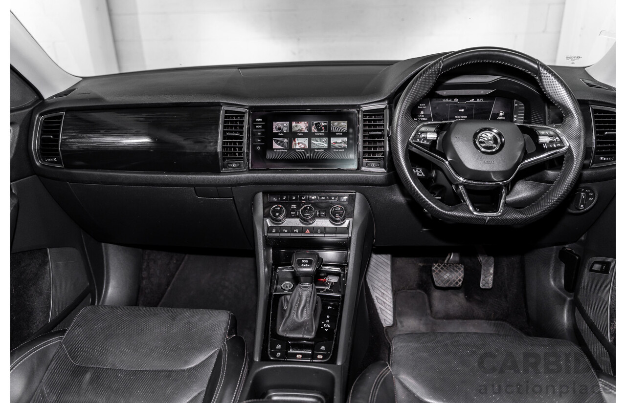 03/2021 Skoda Kodiaq 132 TSI Sportline (4x4) NS MY21 4d Wagon Graphite Grey Metallic Turbo 2.0L