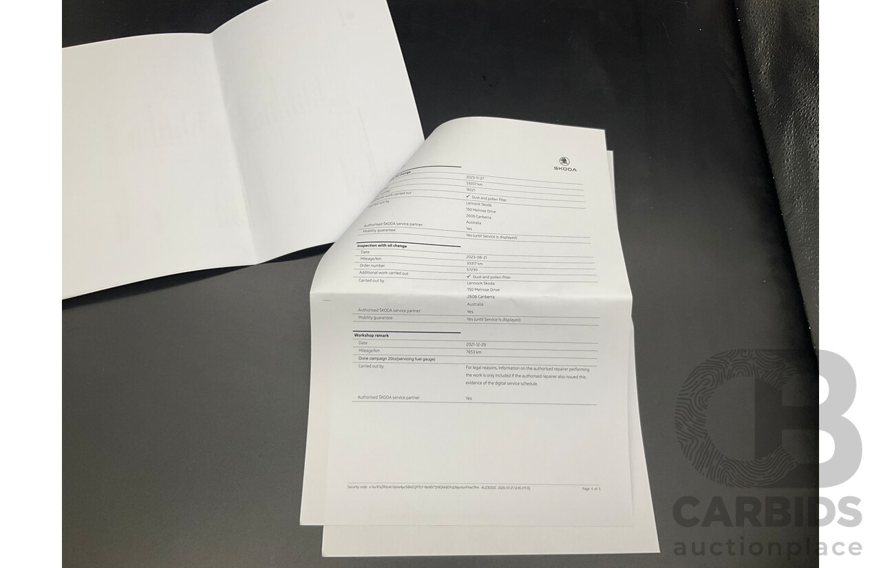 03/2021 Skoda Kodiaq 132 TSI Sportline (4x4) NS MY21 4d Wagon Graphite Grey Metallic Turbo 2.0L