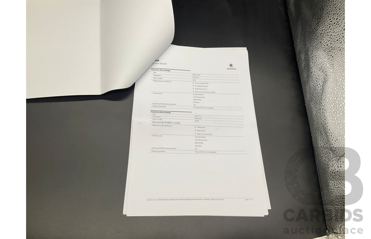 03/2021 Skoda Kodiaq 132 TSI Sportline (4x4) NS MY21 4d Wagon Graphite Grey Metallic Turbo 2.0L