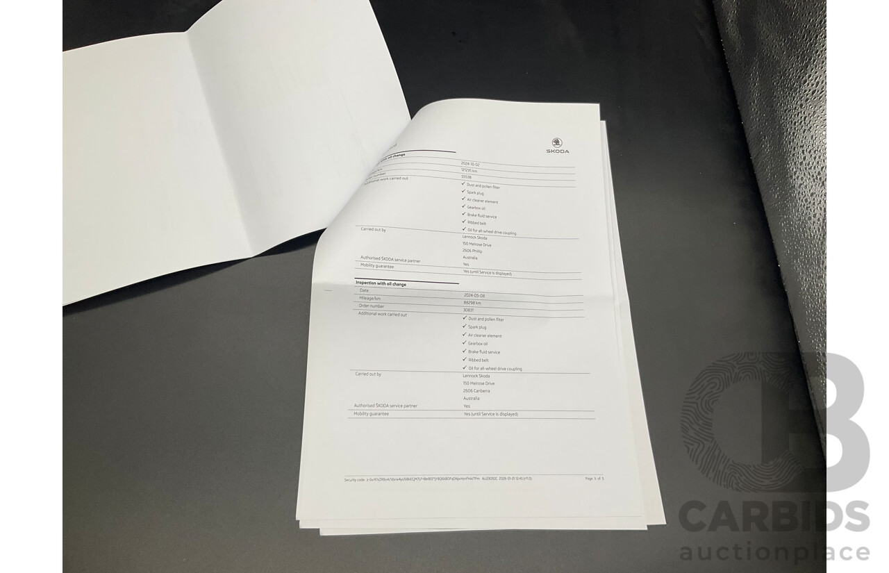 03/2021 Skoda Kodiaq 132 TSI Sportline (4x4) NS MY21 4d Wagon Graphite Grey Metallic Turbo 2.0L