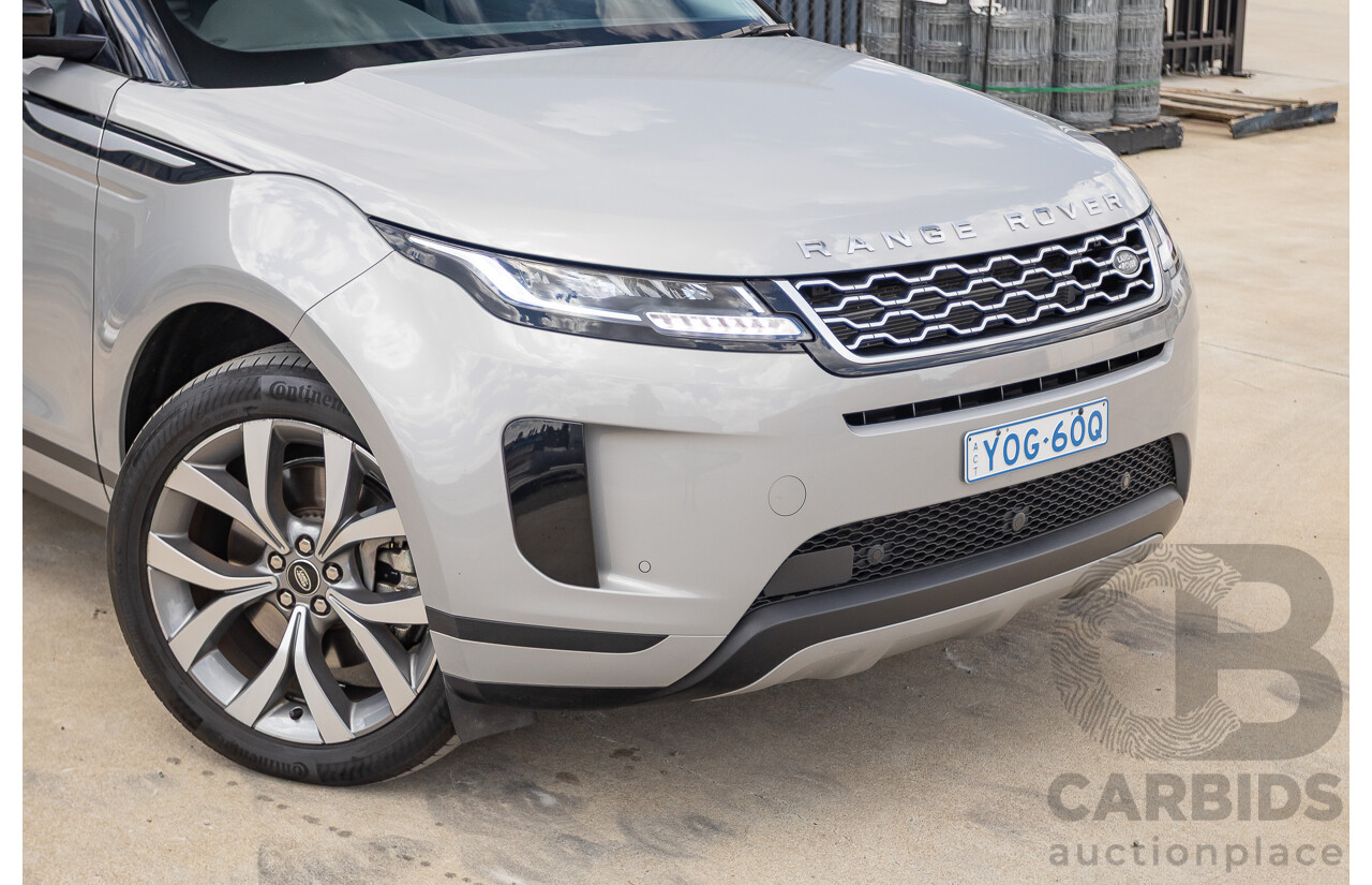 1/2020 Land Rover Range Rover Evoque P200 S (147kW) (AWD) L551 MY20.25 4D Wagon Seoul Silver Pearl Turbo 2.0L