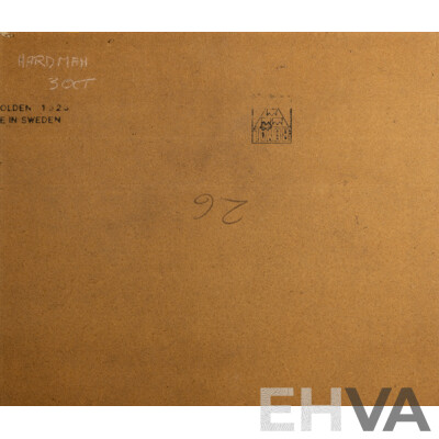 Yoshitoshi Mori (20th Century, Japanese, 1898-1992), Kokusenya, Wonderful Original Vintage Stencil Dye Signed & Editioned on Paper, 60 x 70 cm (sheet & image)