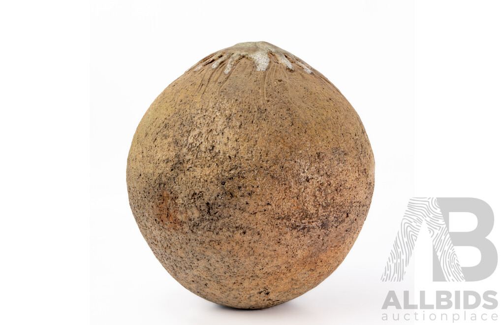Large Australian Studio Pottery Moon Vase