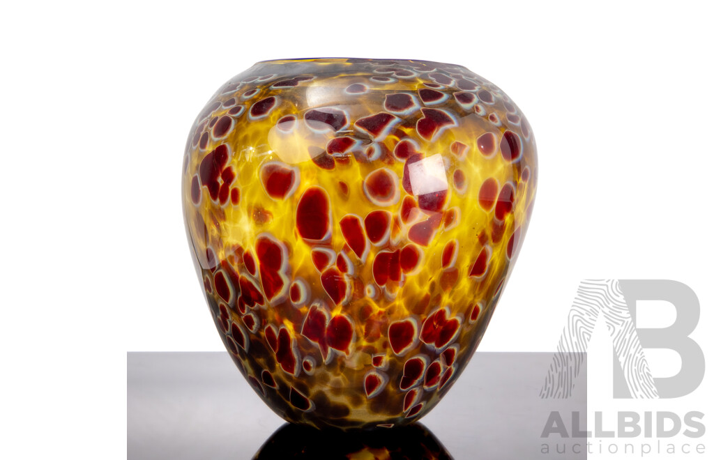 Large Art Glass Vase