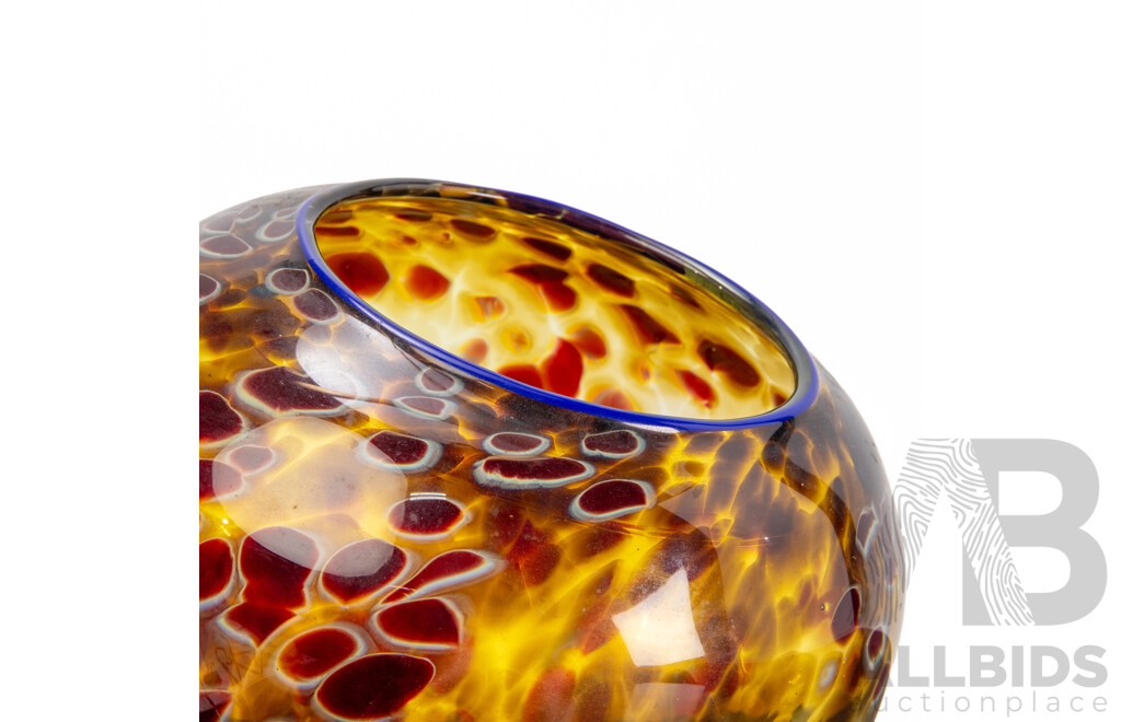 Large Art Glass Vase