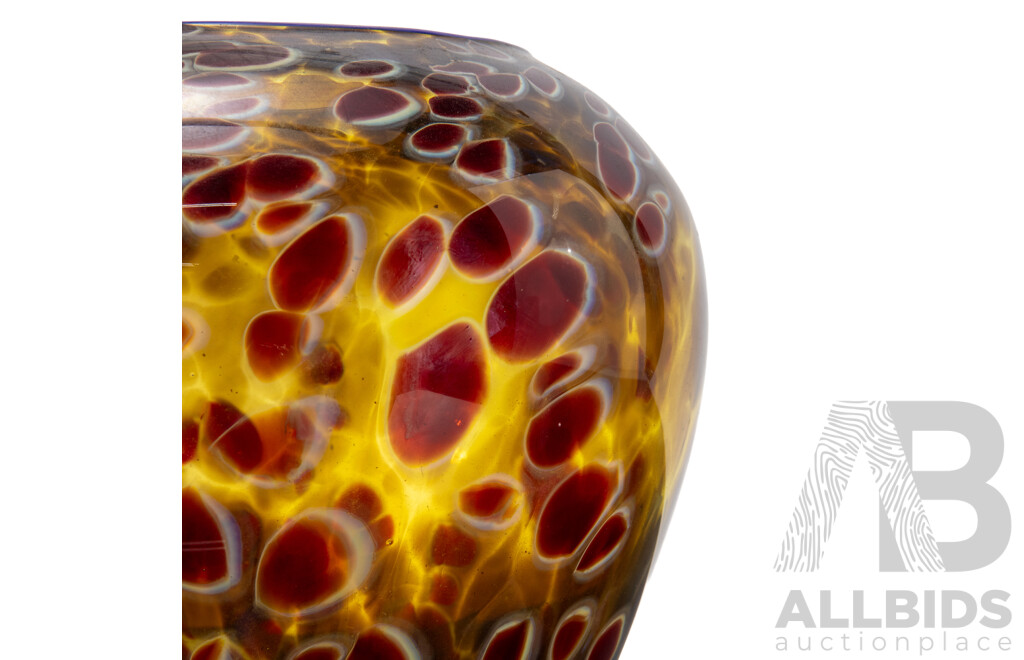 Large Art Glass Vase