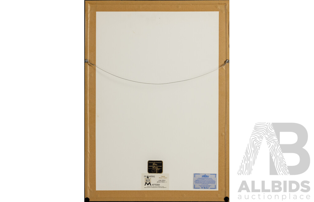 Jasper Johns 'Light Bulb' 1970 Lithograph, Signed 37/40, Fred Siegenthaler Paper, Framed 65 x 47 cm