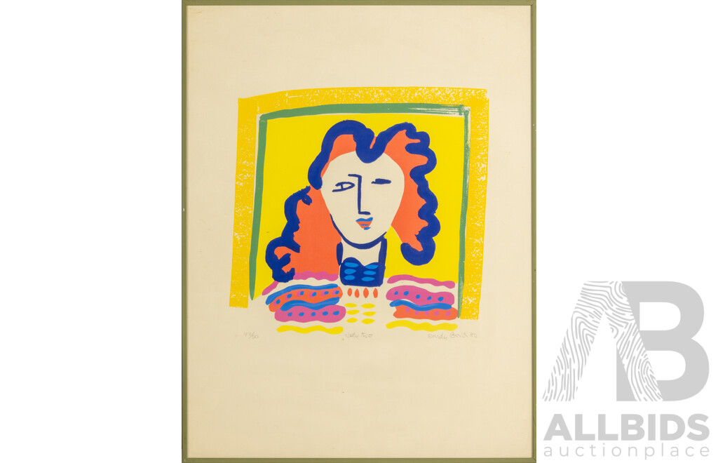 Sandy Boyd, (20th Century), Judy Two (1984), Original Screenprint, 66 x 51 cm (frame)