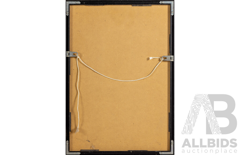 Jean (Hans) Arp (19/20th Centuries, German-French, 1886-1966), Configuration (Also Known as Constellation), Vintage Stencil Print (Pochoir) in Gouache Colours on Wove Paper, 43 x 30 cm (frame)