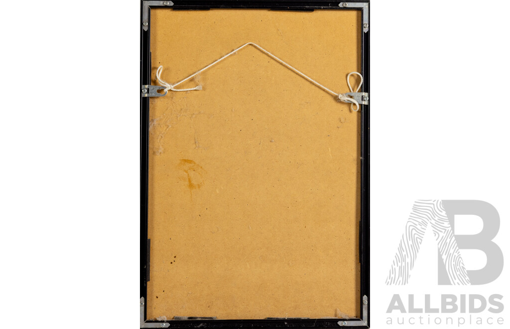 Joan Miró, (19/20th Centuries, Spanish, 1893-1983), Papier Colle (Or Mars), Vintage Stencil Print (Pochoir) (1956), 43 x 30 cm (frame)