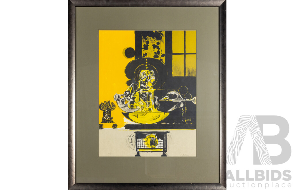 Graham Sutherland, (20th Century, British, 1903-1980), Tower of Birds, (c1975-76), Wonderful Original Editioned & Signed Colour Lithograph, 97 x 80 cm (frame)