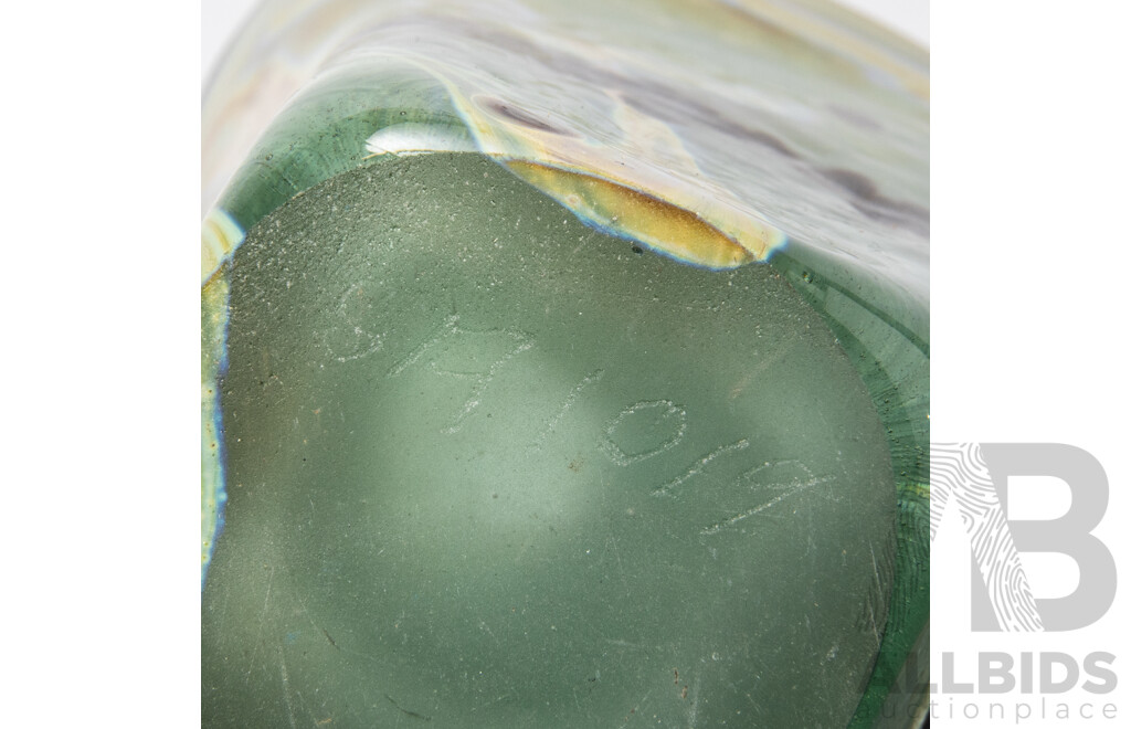 Sam Herman Studio Art Glass Vase
