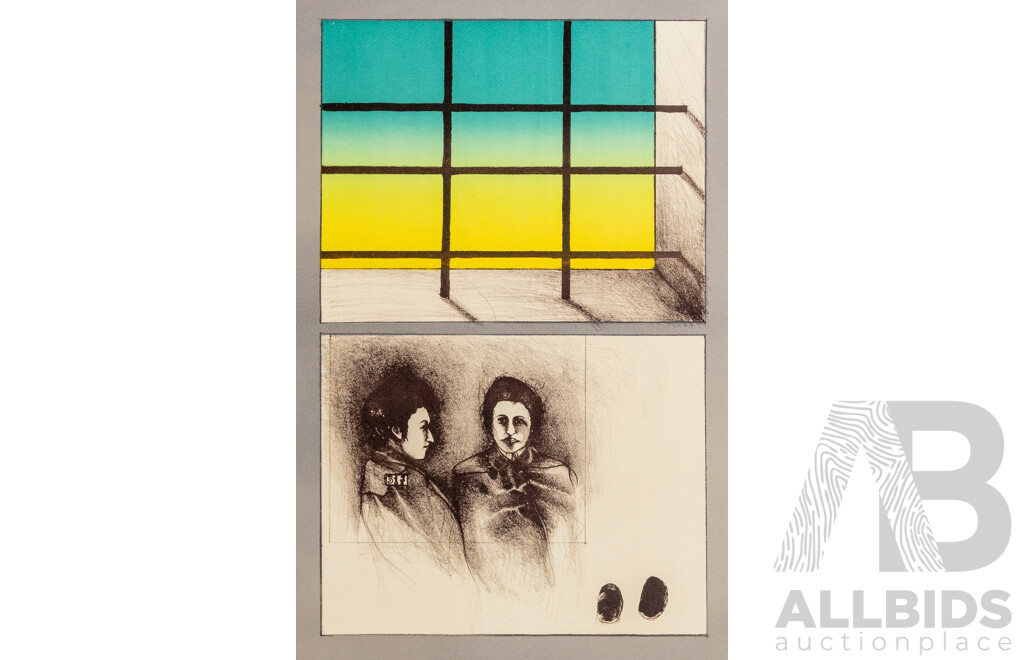 Bruno Bruni (20th Century, Italian, 1935-), 317 Rosa Luxemburg, Signed & Limited Editioned Lithograph, 70 x 50 cm (sheet)