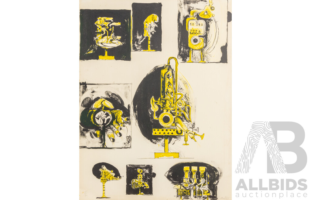 Graham Sutherland, (20th Century, British, 1903-1980),  Le Tour De Oiseaux[Tower of Birds] (1976), Collection of Three Wonderful Lithographs on Wove Paper, Signed & Editioned in Folder, 66 x 50 cm (sheets) (3)