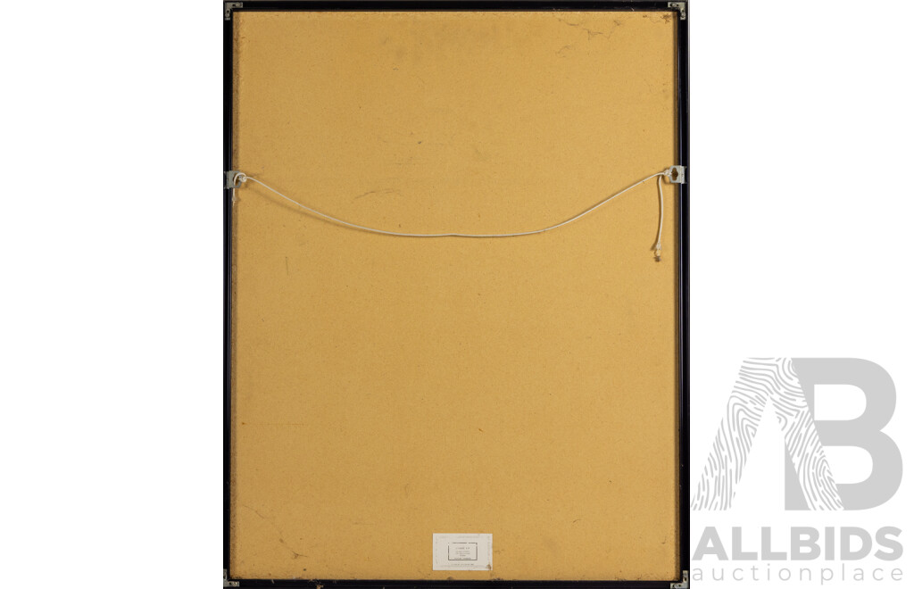 Paul Wunderlich, (20th Century, German, 1927–2010), Train Tracks,  Original Vintage Editioned & Signed Etching, 44 x 59 cm (frame)