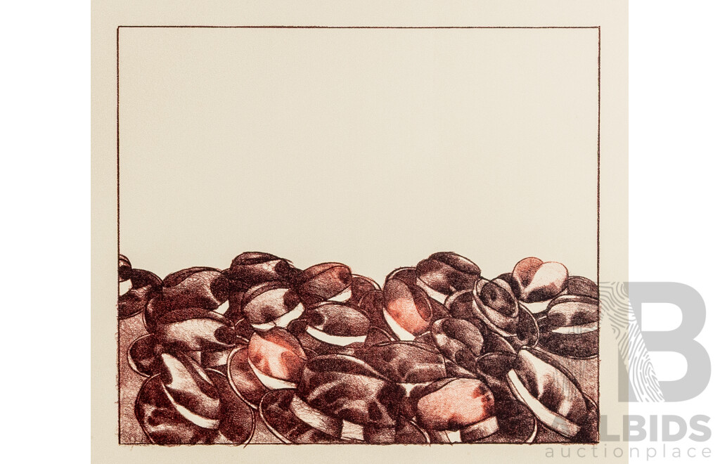 Bruno Bruni (20th Century, Italian, 1935-), Red Flags & Black Hats, Signed & Limited Editioned Lithograph, 70 x 50 cm (sheet)