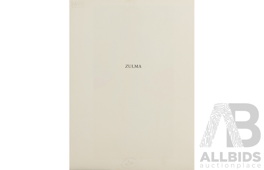 Henri Matisse (19/20th Centuries, French, 1869-1954), Zulma, Lithograph Signed in Plate (c1958), 36 X 26 Cm (sheet)