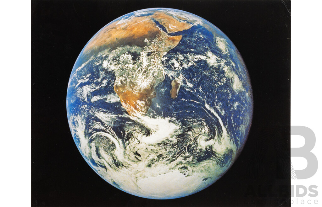 NASA (1981), Earth as Seen From Kennedy Space Center, Florida, Vintage Archival Colour Print, 40 X 50 Cm (approx)