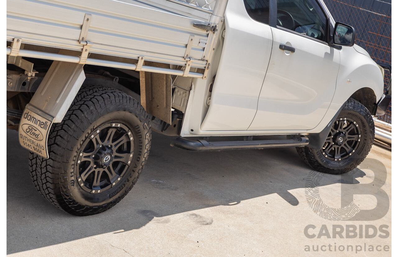 12/2016 Mazda BT-50 XT Hi-Rider (4x2) MY16 Cab Chasis Cool White Turbo Diesel 2.2L