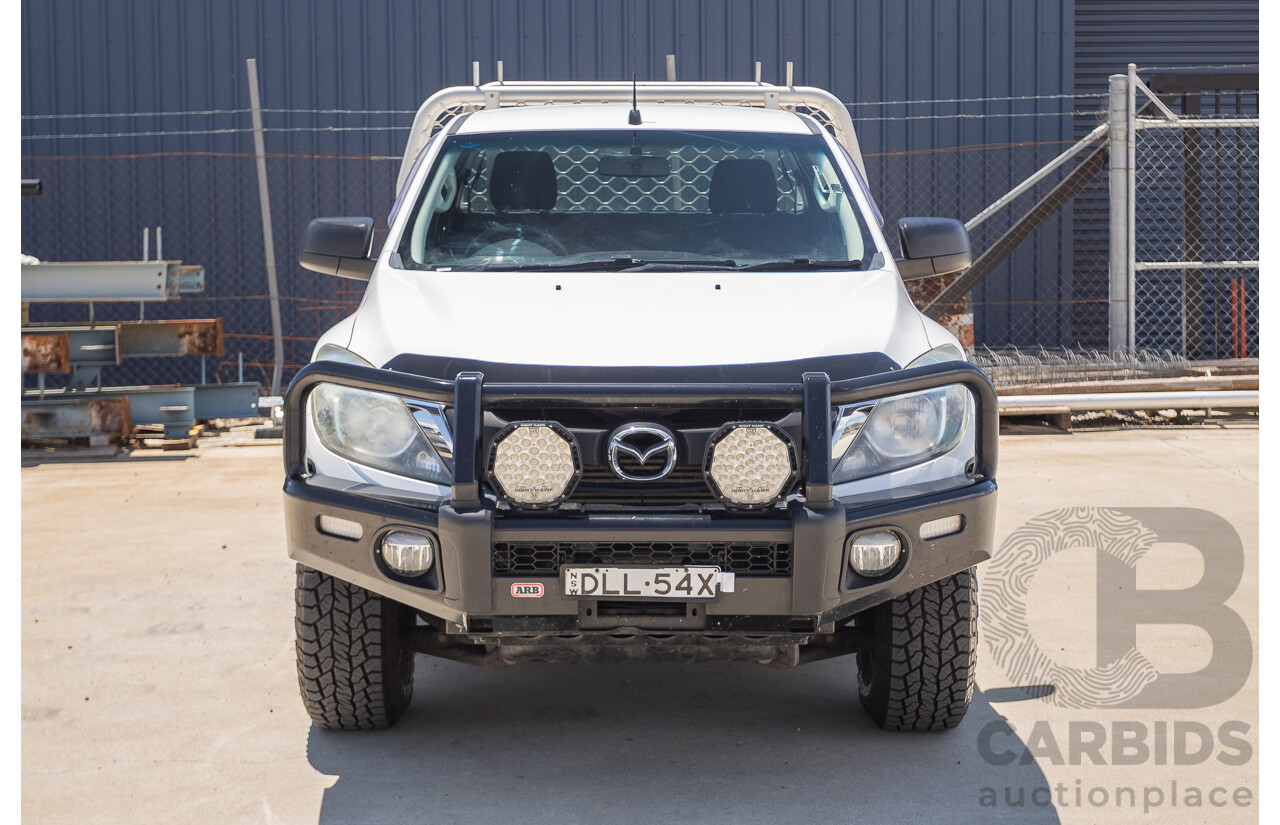 12/2016 Mazda BT-50 XT Hi-Rider (4x2) MY16 Cab Chasis Cool White Turbo Diesel 2.2L