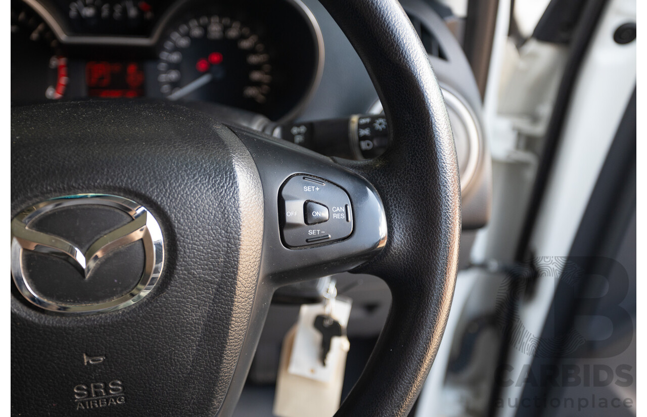 12/2016 Mazda BT-50 XT Hi-Rider (4x2) MY16 Cab Chasis Cool White Turbo Diesel 2.2L