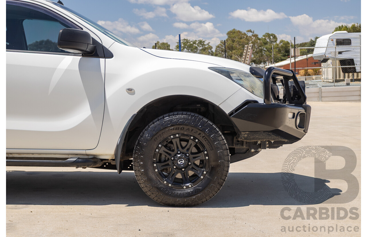 12/2016 Mazda BT-50 XT Hi-Rider (4x2) MY16 Cab Chasis Cool White Turbo Diesel 2.2L