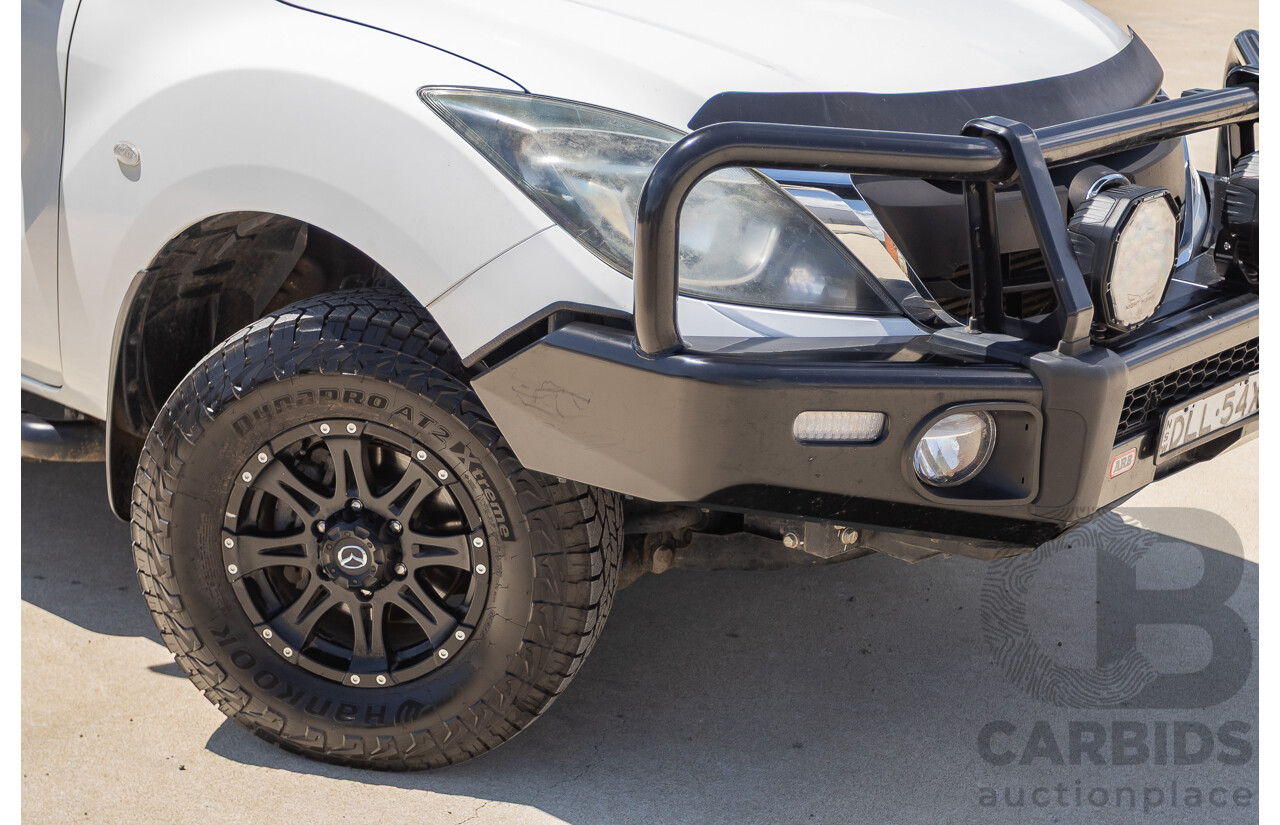 12/2016 Mazda BT-50 XT Hi-Rider (4x2) MY16 Cab Chasis Cool White Turbo Diesel 2.2L