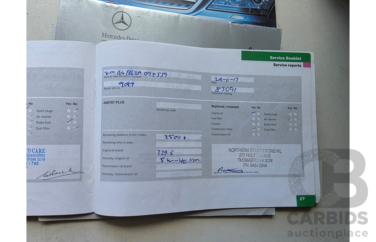 4/2006 Mercedes-Benz ML 350 (AWD) W164 4d Wagon Silver 3.5L