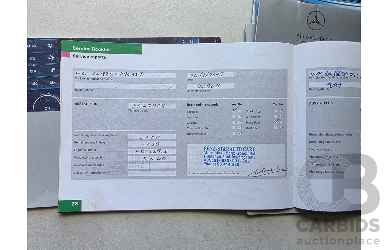 4/2006 Mercedes-Benz ML 350 (AWD) W164 4d Wagon Silver 3.5L