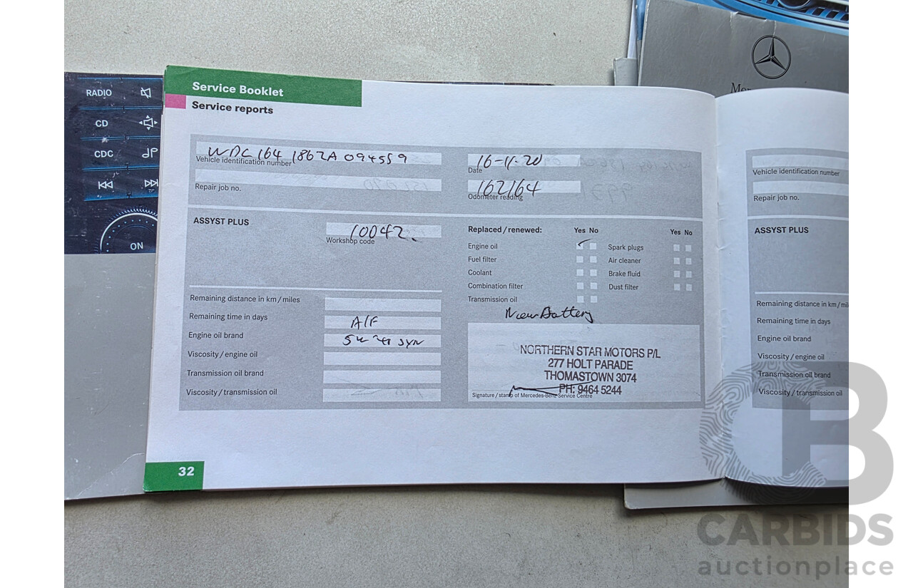 4/2006 Mercedes-Benz ML 350 (AWD) W164 4d Wagon Silver 3.5L