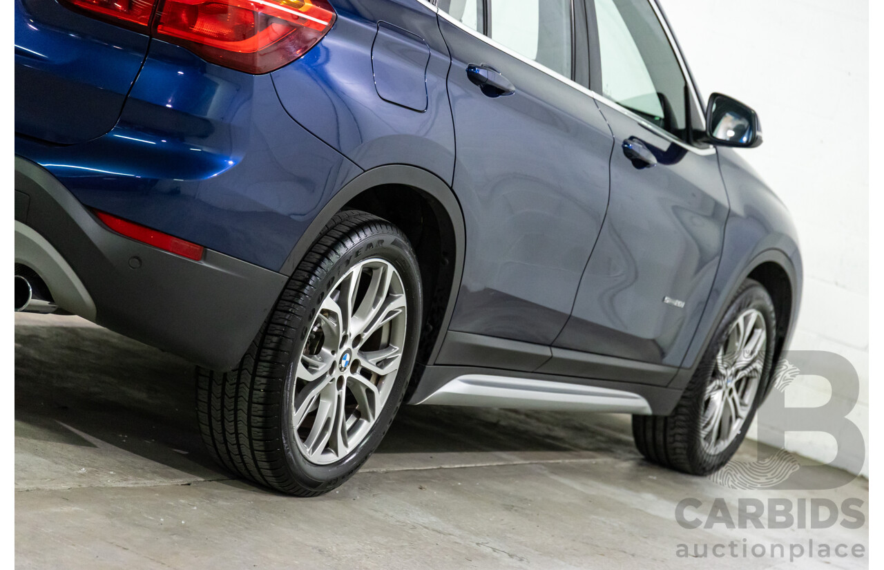 01/2016 BMW X1 sDrive20i xLine (FWD) F48 4d Wagon Meditteranean Blue Metallic Turbo 2.0L